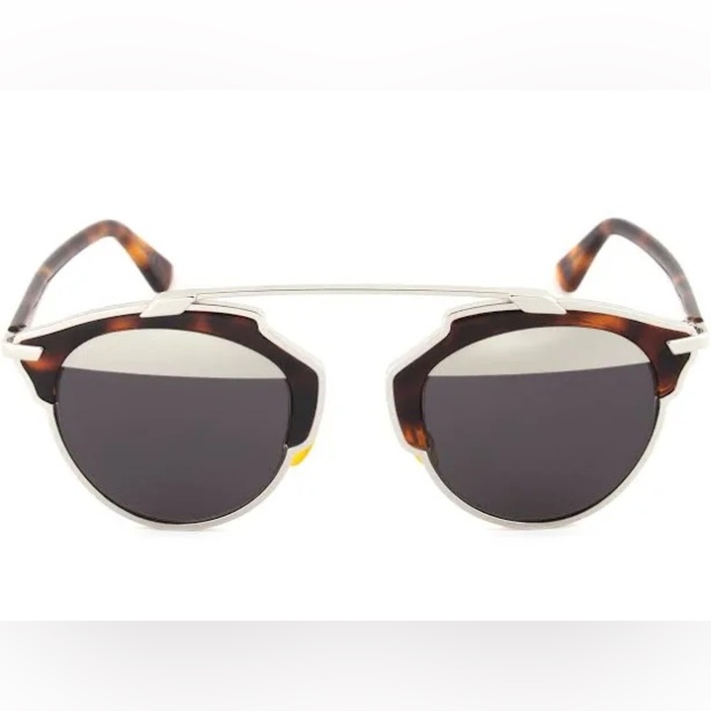 DIOR So Real Sunglasses Authentic silver tortoiseshell